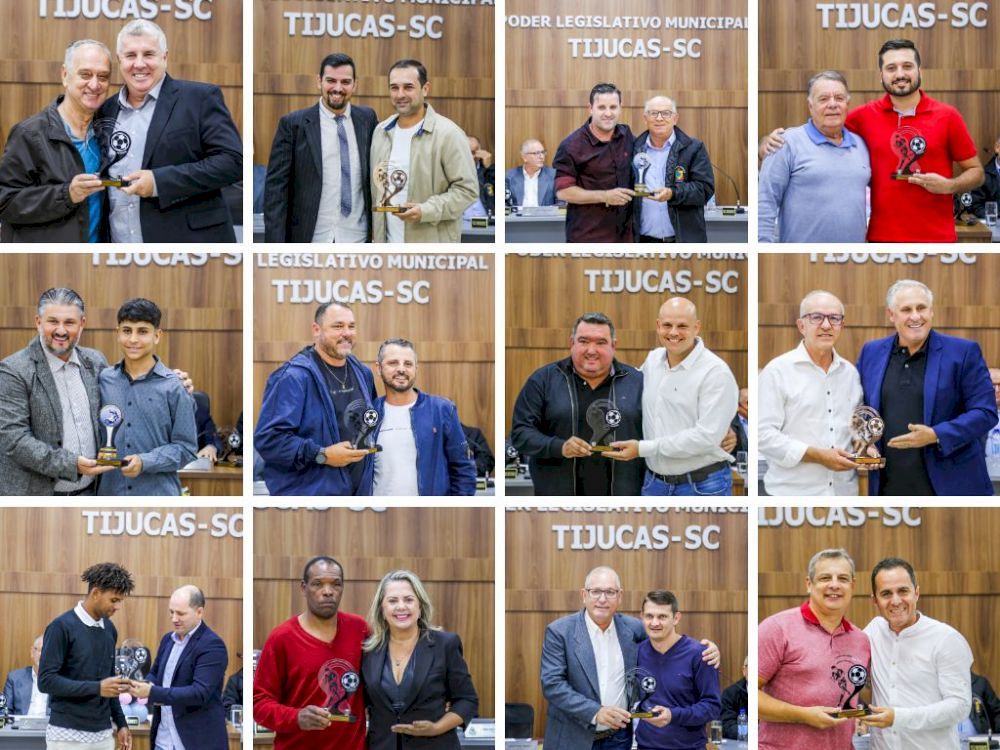 Cmara presta homenagem aos destaques do esporte de Tijucas